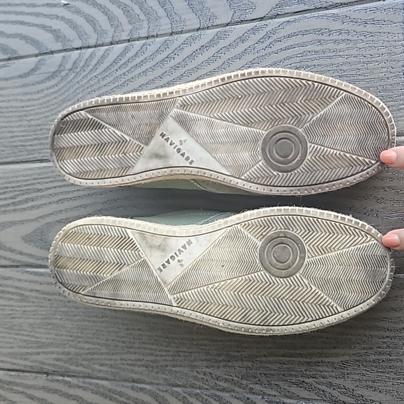 Navigare Italian Yachting loafers/boat shoes in pale green - men's size 10 - Picture 10 of 10